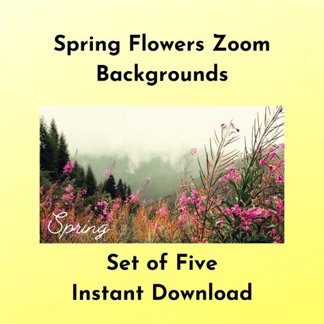 Spring Zoom Backgrounds Lessmaz