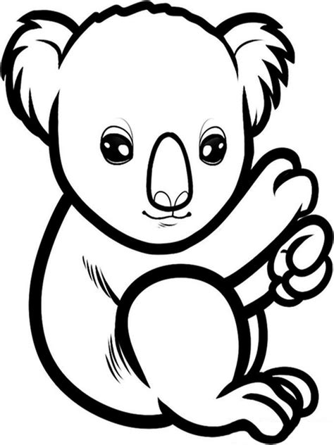 Cartoon Koala Coloring Page - 346+ SVG Images File