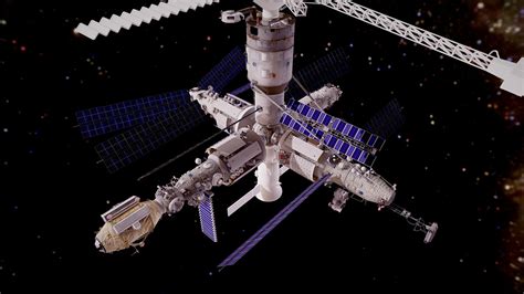 Mir Space Station Complex Buy Royalty Free 3d Model By Squir3d E8c0447 Sketchfab Store
