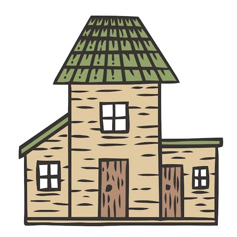 Premium Vector House Hand Drawn Doodle Vector Illustration