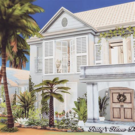 Rubys Home Design March Release Sims 4 Palm Beach House 3月 棕櫚海灘屋