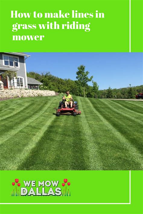 How To Make Lines In Grass With Riding Mower Lawn Striping Lawn Roller
