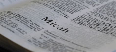 Free Bible Lesson Micah Book Of Loneliness