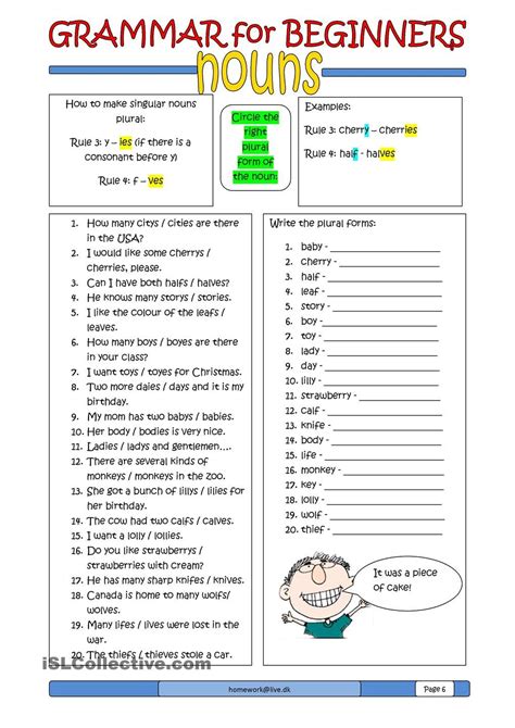 Basic Worksheet For English Learners