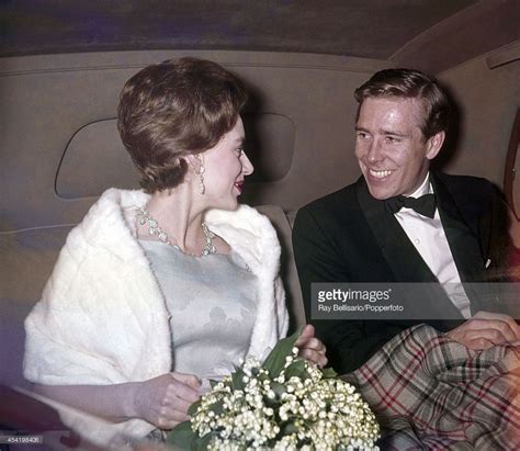 Princess Margaret And Lord Snowdon Leaving A Film Premiere In London On