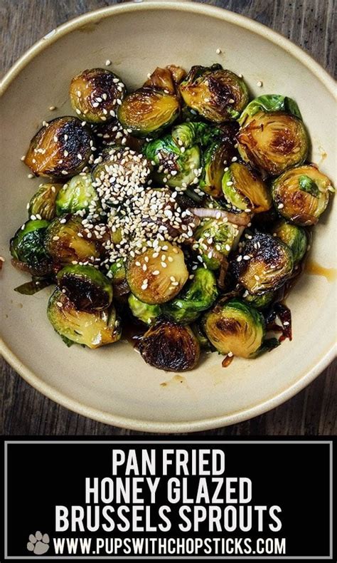 Let wine cook off, and taste. Honey Glazed Pan Fried Brussels Sprouts | Recipe | Brussel ...