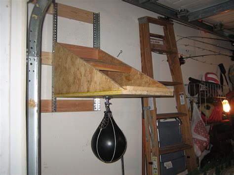 I wasn't worried about height adjustment because my. Homemade speed bag platform | This is Fu Manchu | Flickr