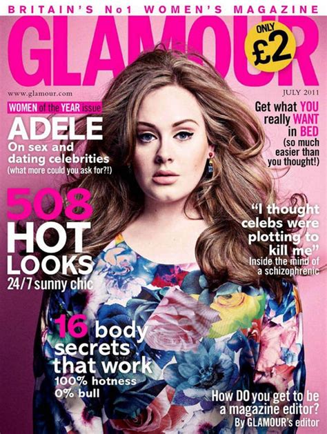 British Glamour July 2011 From Adeles Magazine Covers E News