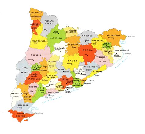 Apunts 4u Mapa Polític De Catalunya