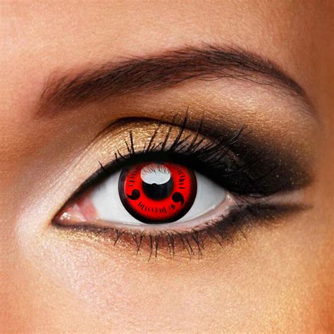 Sharingan Naruto Three Magatama Cosplay Halloween Contact Lenses