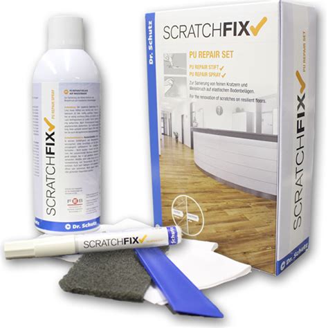 How do you repair scratched vinyl floors? Dr Schutz ScratchFix Kit - LVT Floor Repair | 1877floorguy.com