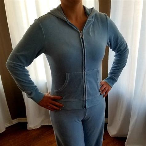 Baby Blue Athletic Works Velour Tracksuit Velour Tracksuit Tracksuit
