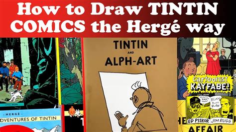How To Draw Tintin Comics The Hergé Way Youtube