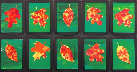 Grundschulen in den regionen tempelhof, marienfelde, mariendorf und lichtenrade. KLASSENKUNST: Herbstbild: Blätterpracht