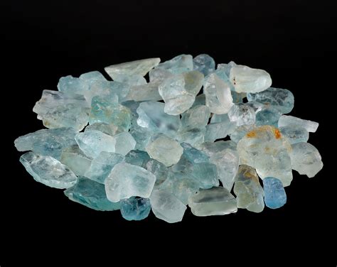 Raw Aquamarine Crystal Natural Aquamarine Rough Blue Etsy