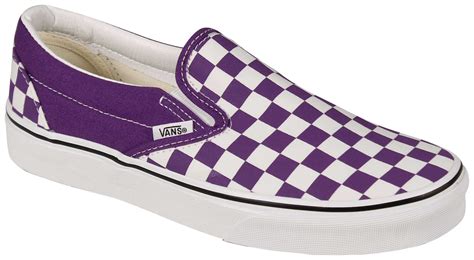 Vans Classic Slip On Womens Shoe Checkerboard Color Theory Purple