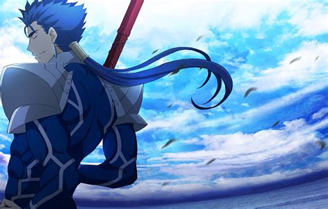 Collection by archer emiya • last updated 8 weeks ago. Wallpaper the sky, anime, art, guy, spear, Lancer, Fate ...