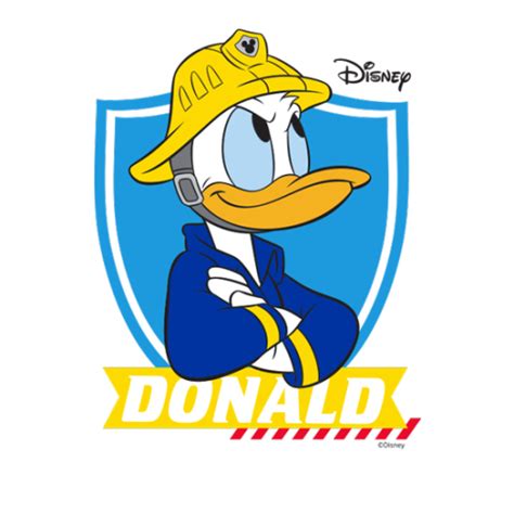 Firefighter Donald Duck Αυτοκόλλητα Τοίχου Disney