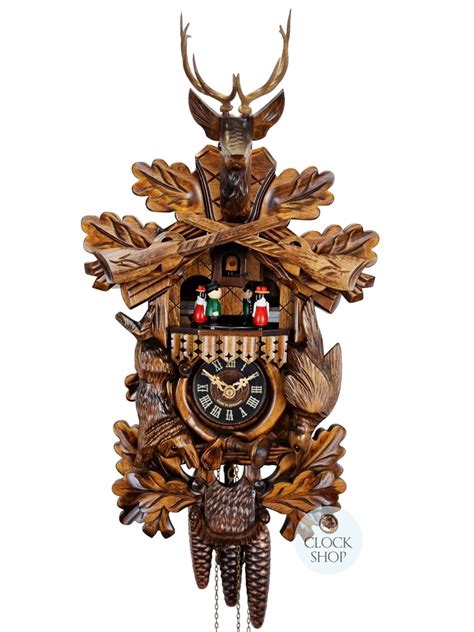 Carved 1 Day After The Hunt 42cm Cuckoo Clock By Engstler Engstler