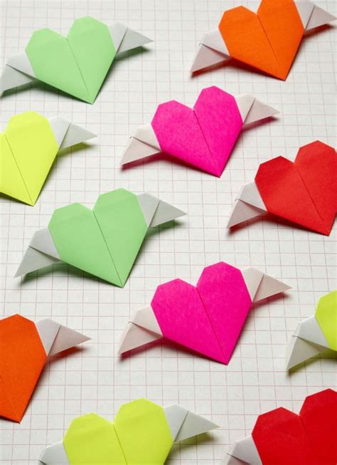 Awesomeeeee Valentine Crafts Crafts Origami Heart With Wings