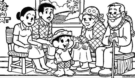 Pin de hacer akyol em boyama sayfasi escola atividade dia da familia educacao infantil ler e aprender. Família do Chico Bento para colorir — Colorir.org