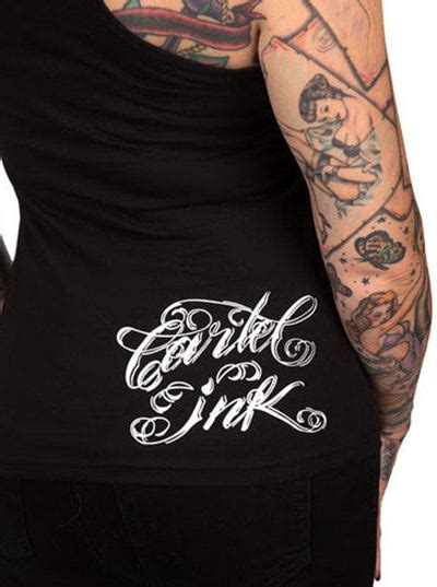 Womens Tattooed Low Life Tank Top By Cartel Ink Black Inked Shop