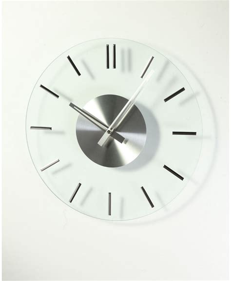 Stilnovo Mid Century Silver Glass Clock And Reviews Clocks Home Decor