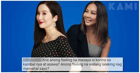Kris Aquino Lashes Out Against A Basher Who Compared Her With Korina Sanchez Kami Ph