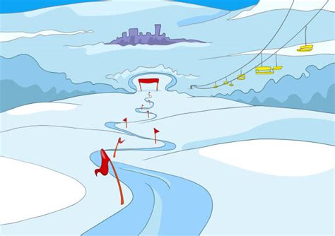 Royalty Free Ski Slope Clip Art Vector Images And Illustrations Istock