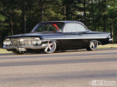 1961 Chevy Bel Air Classic Muscle Cars Hot Rod T Wallpaper Background