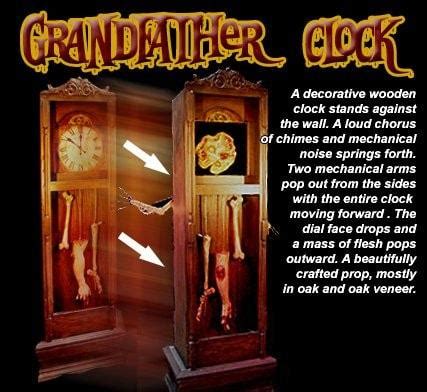 Moving a grandfather clock from one home to another can be a serious challenge. The Grandfather Clock Halloween Animatronic | The Horror Dome