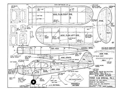 Piper Cub Special Pa 11 Plan Free Download Outerzone
