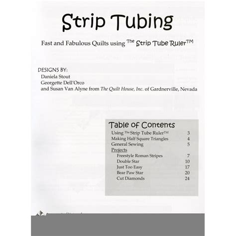 Strip Tubing Fast Fabulous Quilts Using The Strip Tube Ruler