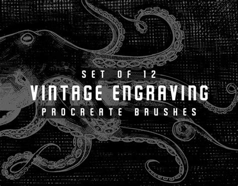 Procreate Vintage Engraving Brushes Etsy In 2022 Ipad Pro Apple
