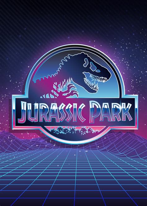 Jurassic Park Logo 3 Poster Picture Metal Print Paint By Jurassic