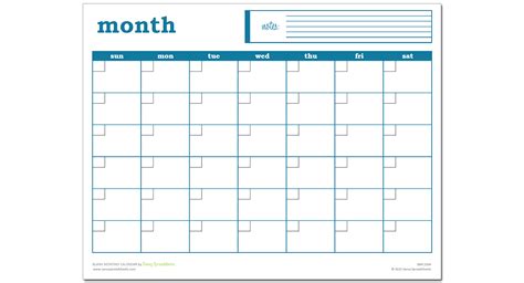 Monthly Spreadsheet Within Blank Monthly Calendar Excel Template Savvy
