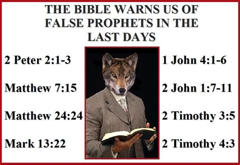 The Bible Warns Us Of False Prophets In The Last Days 2 Peter 21 3