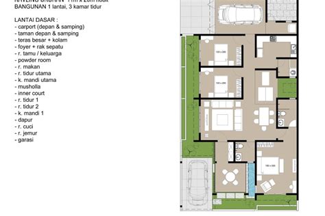 Kali ini kita akan membahas tentang desain rumah minimalis ukuran 6×10, ukuran rumah ini memang tidak terlalu luas. Desain Denah Rumah Ukuran 6x10 3 Kamar Tidur | Denahose