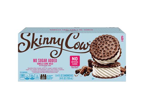No Sugar Added Vanilla Gone Wild Ice Cream Sandwich Official Skinny Cow®