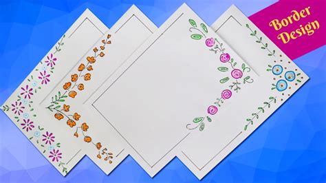 Very Easy Border Designs For Project Simple Border Design For School