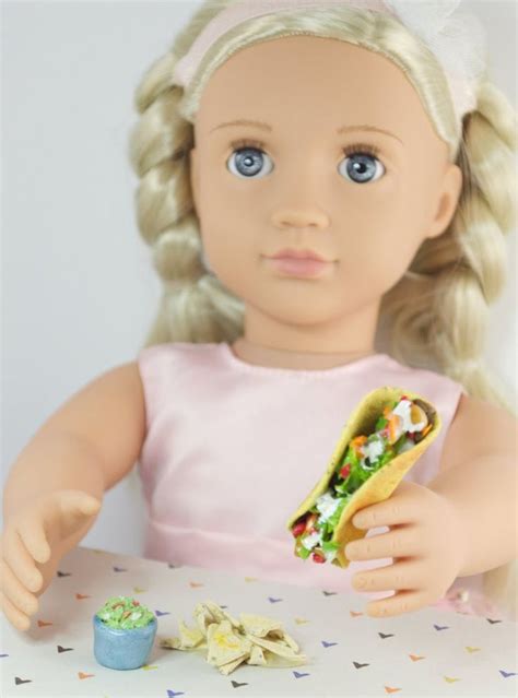 Taco Dinner For 18 Dolls 13 Scale Doll Food Tortilla Etsy Taco