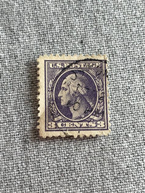 Rare George Washington Stamp 3 Cent Etsy
