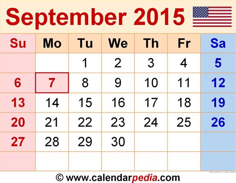 Blank Calendar For Month Of September 2017 Template Calendar Design