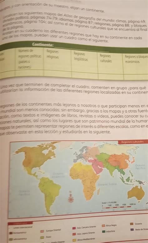 Libro De Atlas De Geografia Del Mundo 6to Representaciones De La Tierra Capitulo 1 Leccion 3
