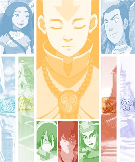 The 4 Nations Represented Team Avatar Avatar Aang Avatar The Last