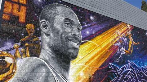 Kobe Bryant Memorial Mural La Lakers Los Angeles Ca Usa 2 5 2020