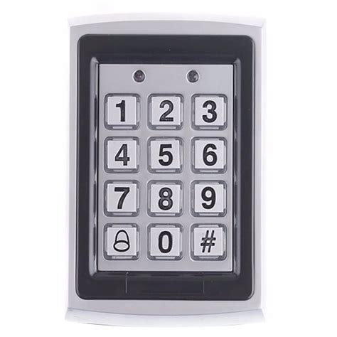 Outdoor Metal Standalone Keypad Access Control With 10 Keyfobs Door