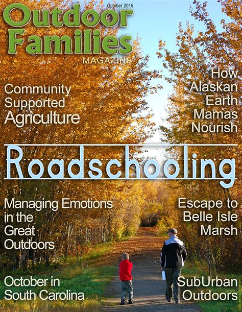 October 2015 Magazine Issue Outdoor Families Magazine