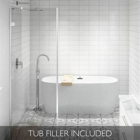 Jacuzzi Primo 59-in White Acrylic Freestanding Bathtub ...