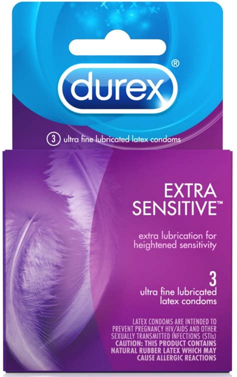 3 Pack Durex Extra Sensitive Condom 3 Ct
